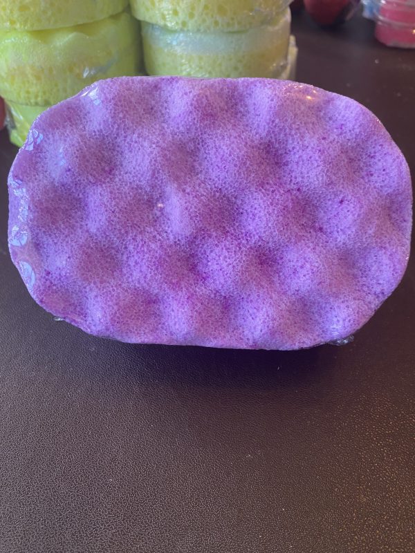 Space purple (alien) soap sponge